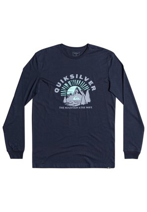 T-shirt à manches longues - mottled dark grey