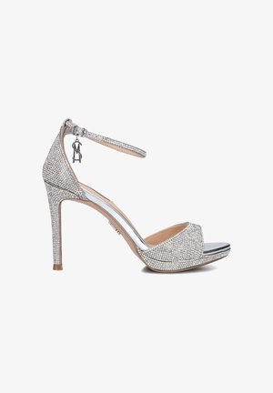 Steve Madden EVERS - Sandalen met hoge hak - crystal