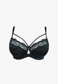 Unselected, black satin