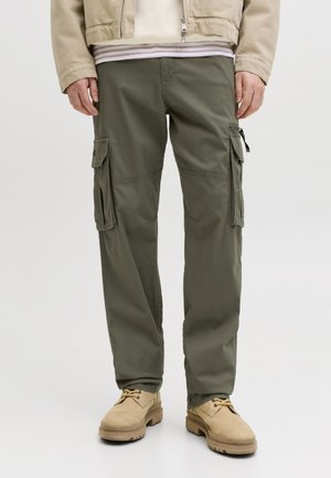 Jack & Jones JPSTKANE DOVER ZIP - Cargobukser - olive night