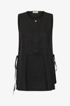ROWANIW DRAWSTRING - Débardeur - black