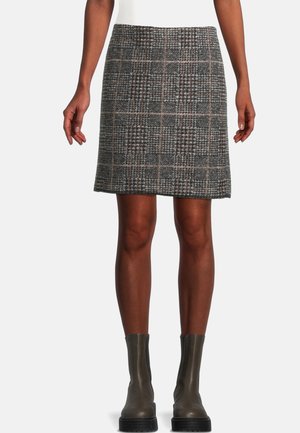STRUKTUR - Pencil skirt - black khaki