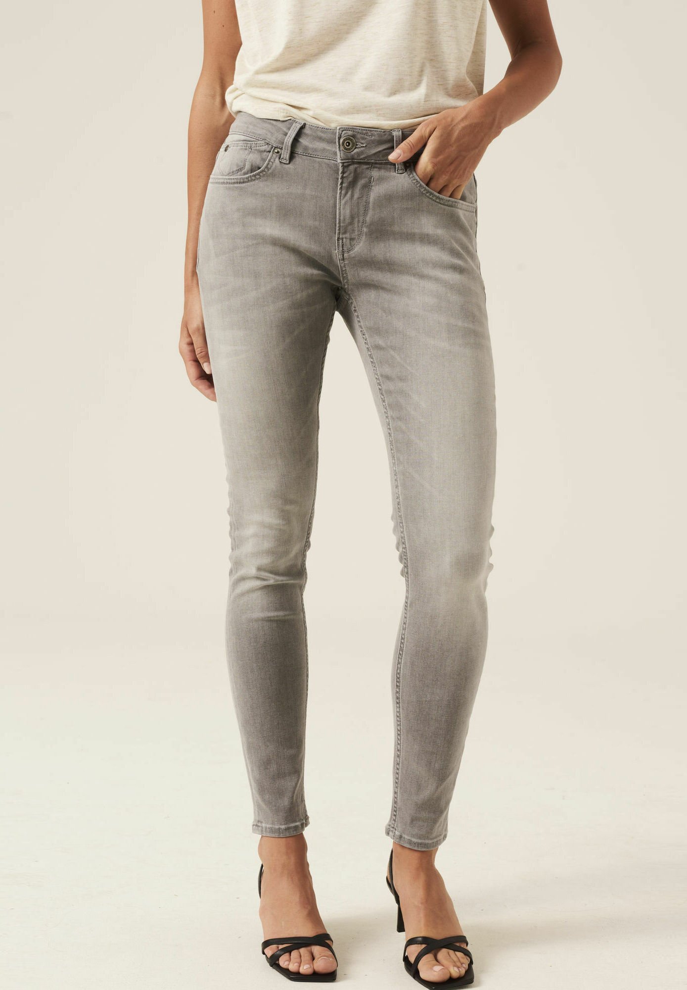 Garcia RACHELLE - Slim fit jeans - medium used/grey - Zalando.de
