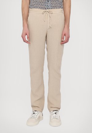 MEN DRAWSTING PANT - Pantalon classique - sand