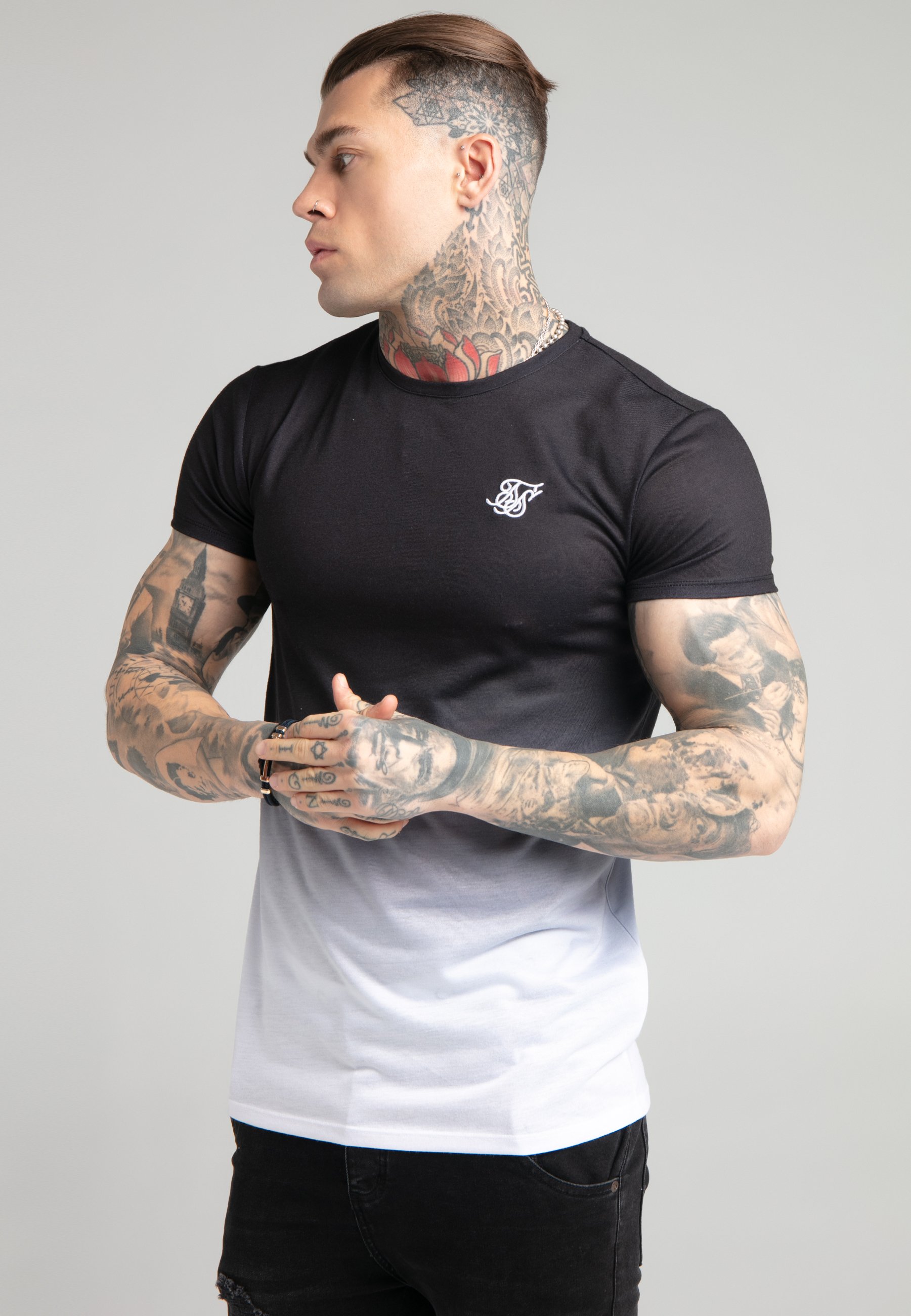 Siksilk fade t shirt Clearance