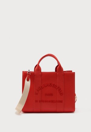 SQUARE TOTE - Geantă crossbody - grapefruit