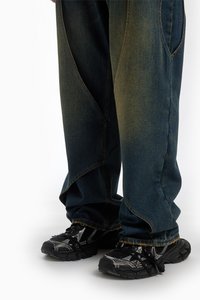 FAVELA DOUBLE LAYER - Løst sittende jeans - dark blue