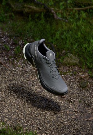 Salomon ALPHACROSS 5 - Trail hardloopschoenen - pewter/black/ghost gray