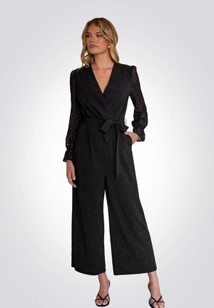 Cupshe SLEEVE STRAIGHT LEG  - Combinaison - black