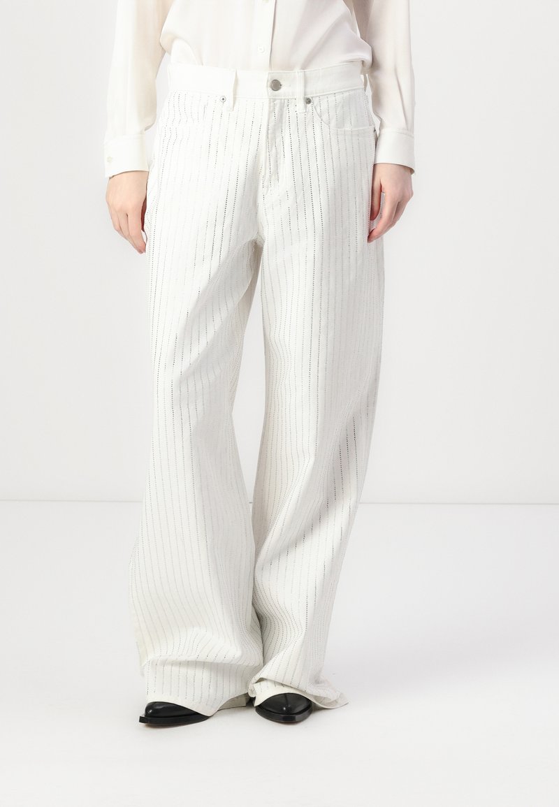 Good American GOOD EASE  - Wide Leg - cloud white