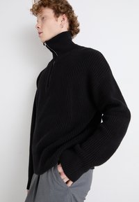 Weekday BLEND HALF ZIP  - Pullover - black