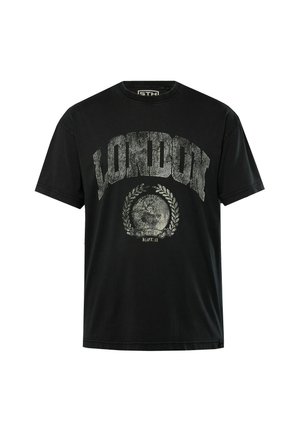 HALBARM VINTAGE LOOK LONDON - Print T-shirt - black