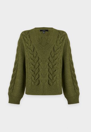 Vero Moda, VMMARLA V NECK PULLOVER - Пуловер - sphagnum melange