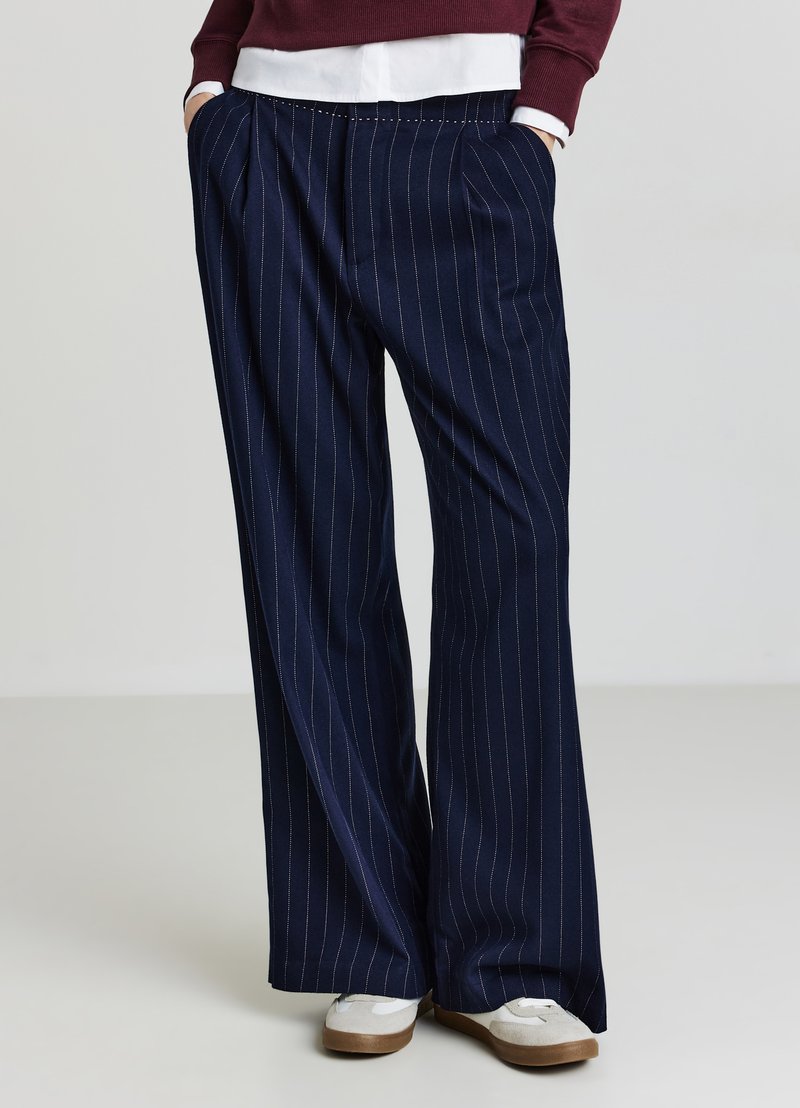 Calliope PALAZZO GESSATI - Stoffhose - var blu notte