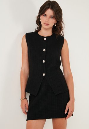 SLIM FIT - Veste - black