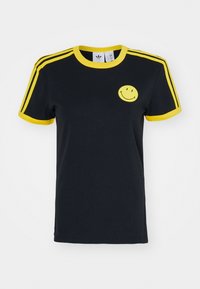 SMILEY CALI TEE - Apdrukāts T-krekls - black