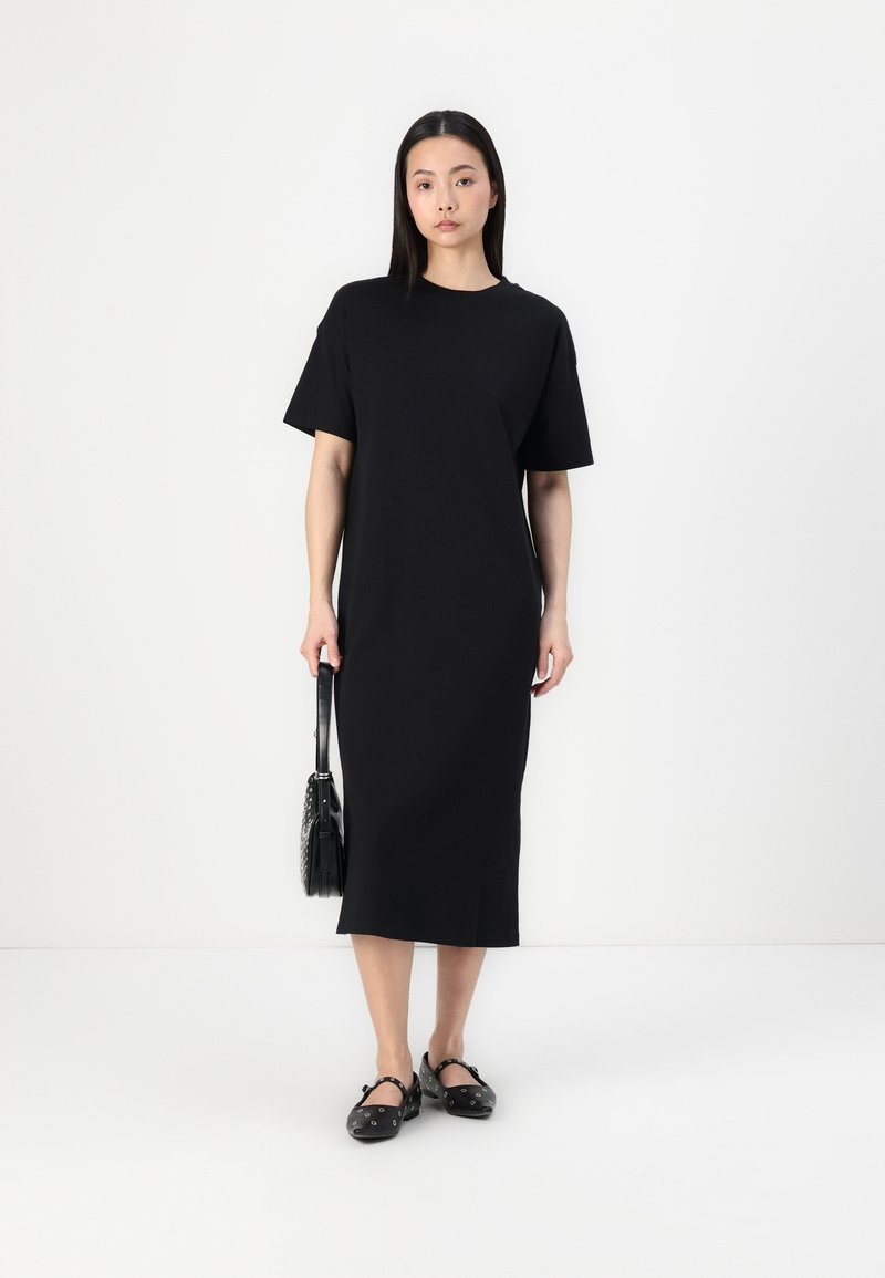 Womens Dresses Cos T Shirt Dress Vero Moda VMMOLLY SS OVERSIZE CALF NOOS Jersey Dress Black Womens Dresses Cos T Shirt Dress Vero Moda VMMOLLY SS OVERSIZE CALF NOOS Jersey Dress Black