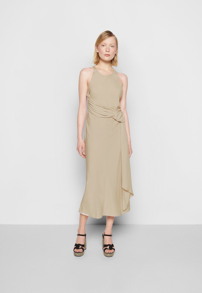 Damen Freizeitkleider | DESIGNERS REMIX VALERIE DRAPE DRESS Cocktailkleid/festliches Kleid oyster/offwhite - HB44918 Damen Freizeitkleider | DESIGNERS REMIX VALERIE DRAPE DRESS Cocktailkleid/festliches Kleid oyster/offwhite - HB44918