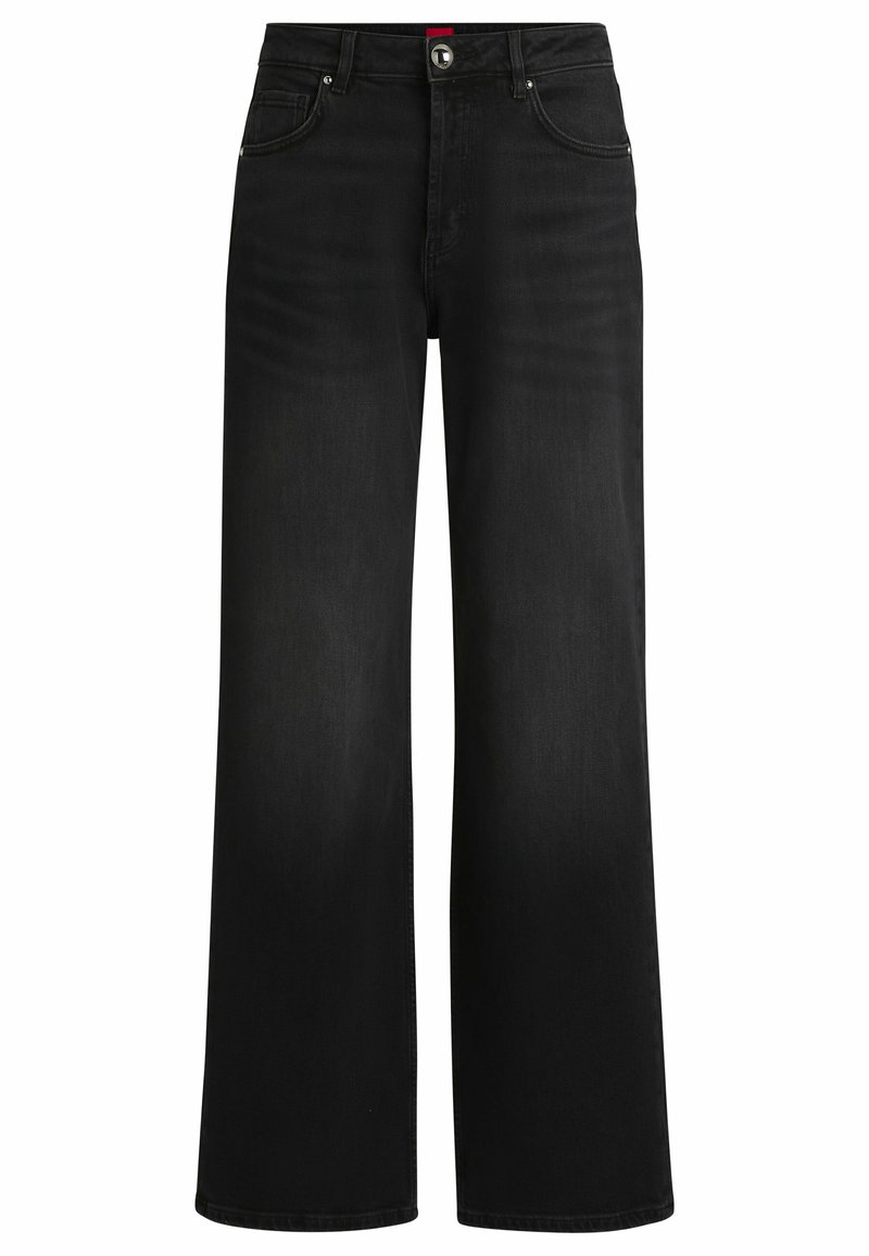 HUGO Relaxed fit jeans zwart