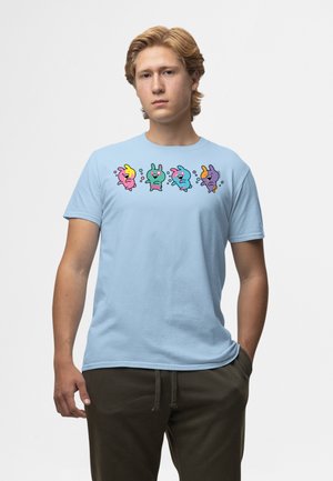 Henry Tiger, USAGYUUUN MULTICOLOURED HALLOWEEN VERSIONS - T-shirt imprimé - light blue