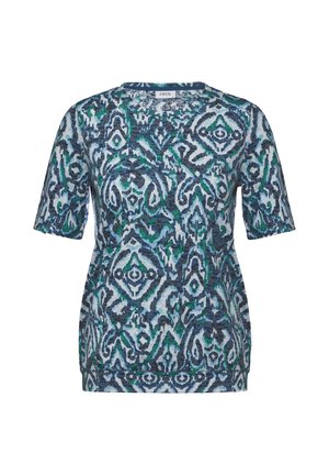 MIT ORNAMENTMUSTER - T-shirts print - blau