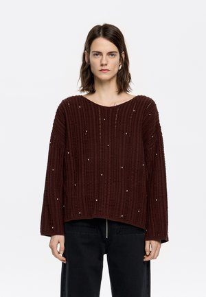 BOXY - Strickpullover - marron
