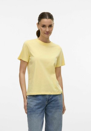 Vero Moda VMPAULINA - T-shirt basic - lemon meringue