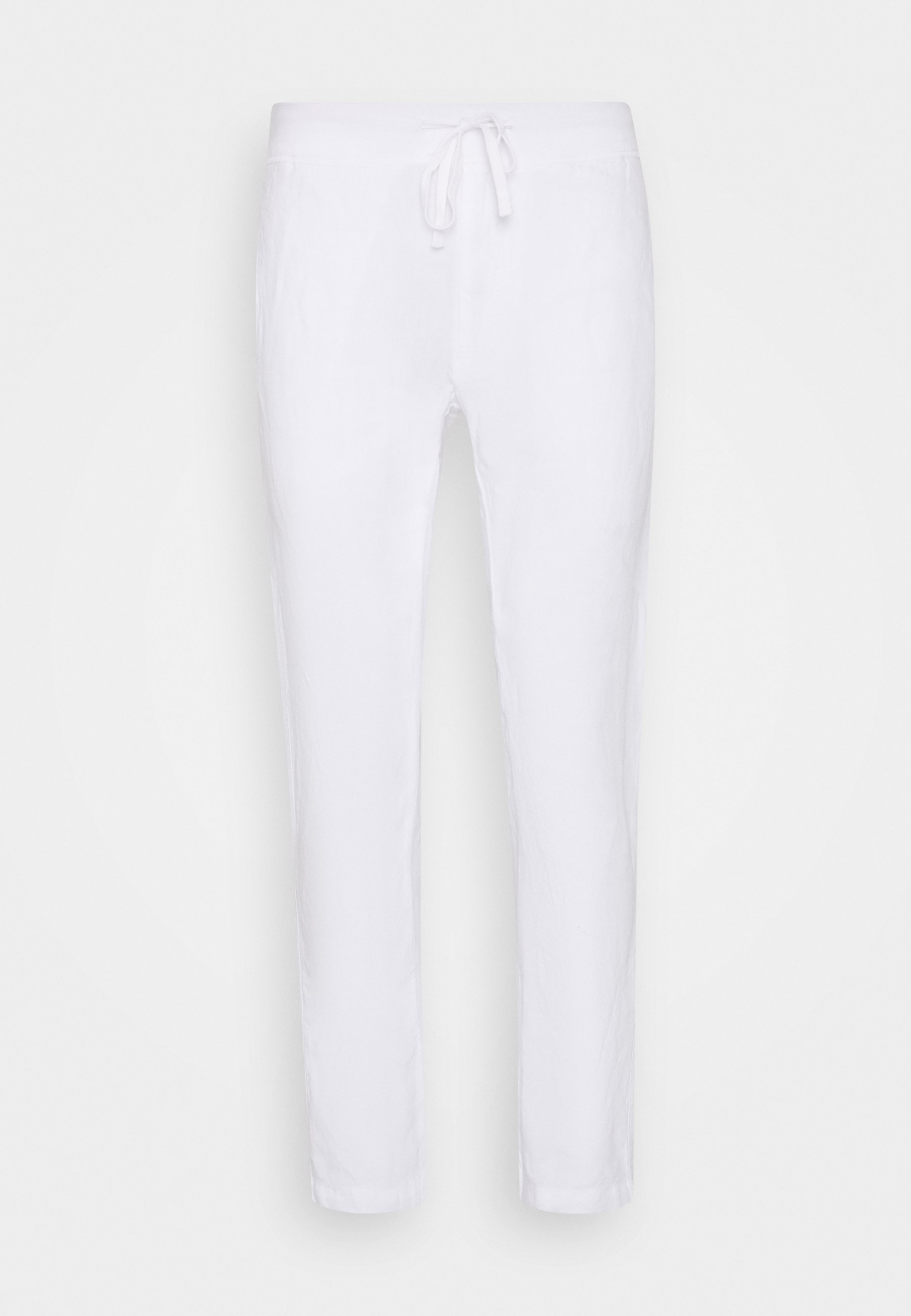 120% Lino PANTALONE UOMO - Broek - white/wit - Zalando.nl