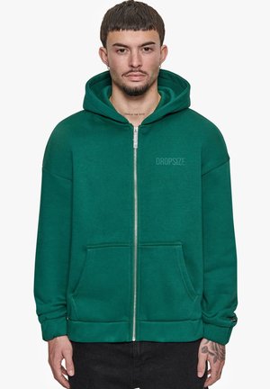 SUPER HEAVY HOODIE  - Sweat zippé - green