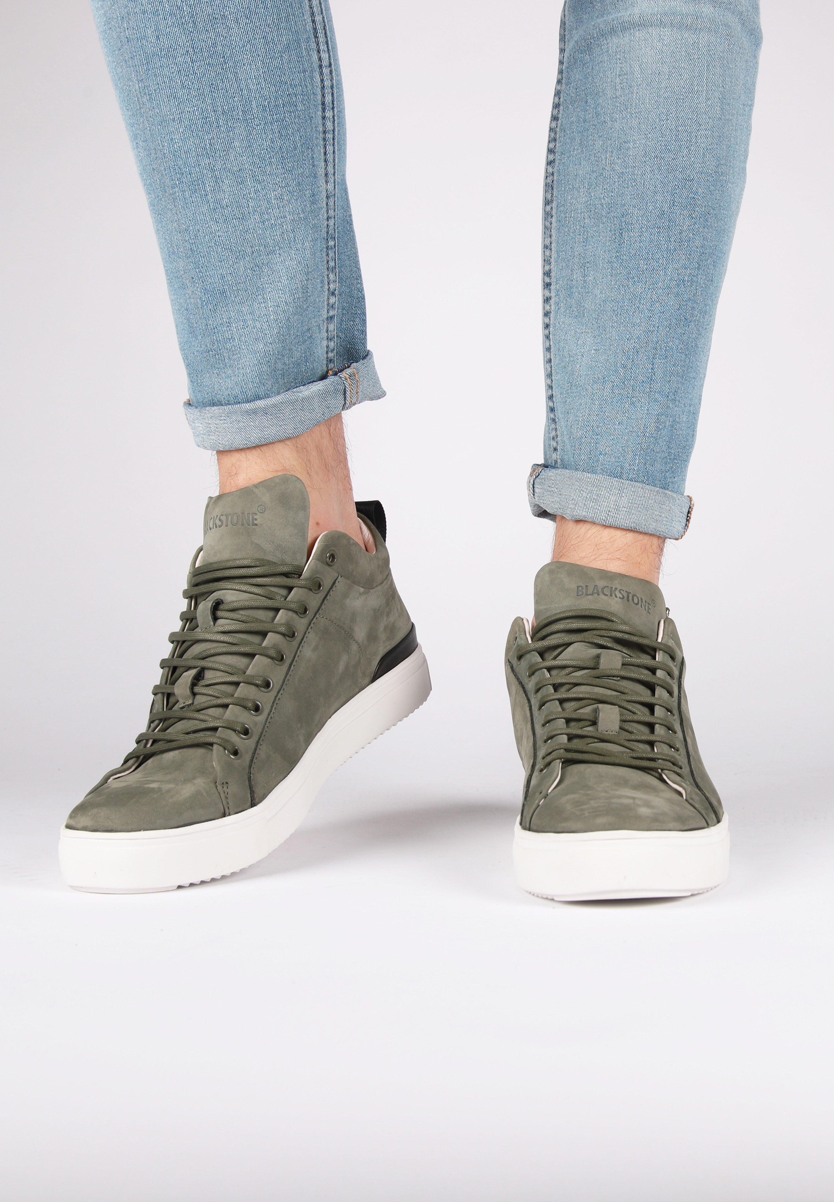 Blackstone Sneakers RM14 Dark Green (DGRN) | The Little Green Bag