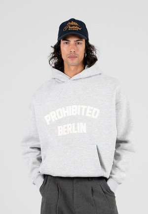 BERLIN  - Felpa con cappuccio - grey melange