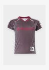 ILLUSION PRINT FOOTBALL BABY TEE - Μπλουζάκι με στάμπα - grey