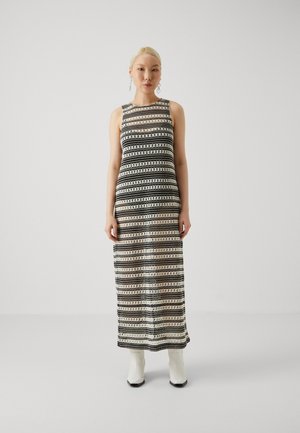 Object OBJARTHINE STRAIGHT ANKEL DRESS  - Maxikleid - black/sandshell