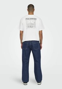Only & Sons Jean droit - dark blue denim
