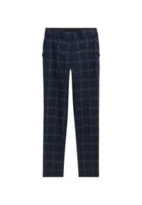 MIA SLIM - Chino kalhoty - delicate navy check design