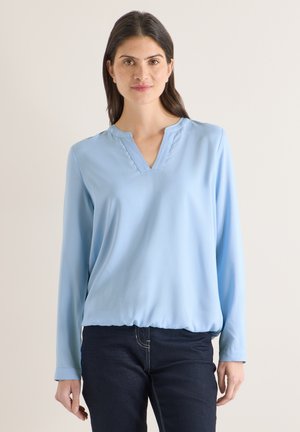 IN UNIFARBE - Bluse - blau
