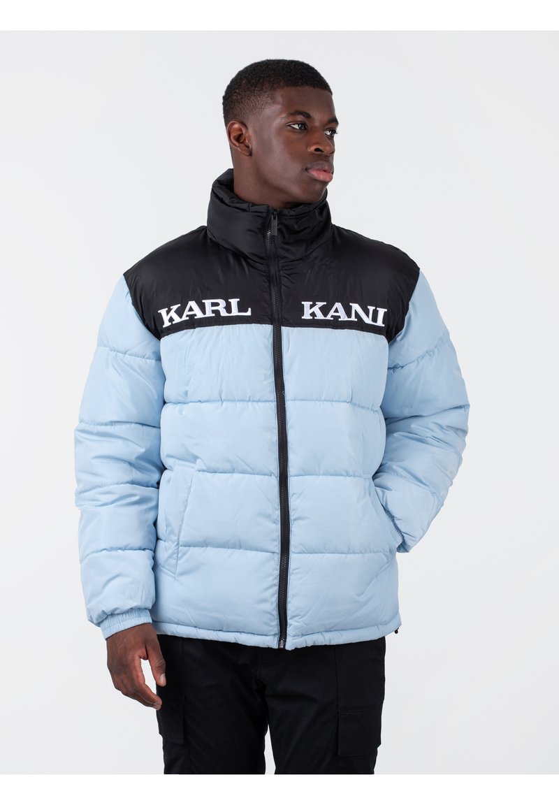 Karl Kani RETRO ESSENTIAL PUFFER - Winterjacke - light blue/hellblau ...