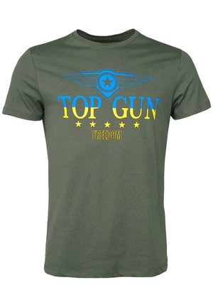 UKRAINE - T-shirt med print - olive