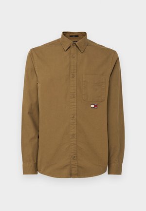 Tommy Jeans WASHED SHIRT - Shirt - vintage camel