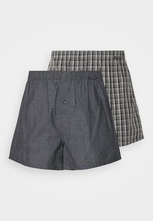 Schiesser 2 PACK - Bokseršorti - grau/schwarz