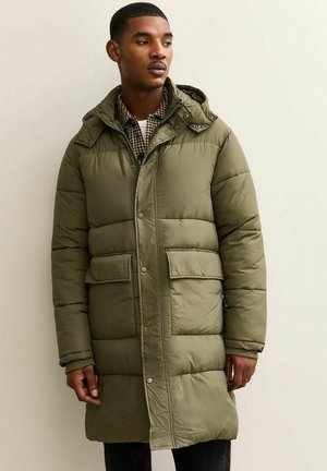 REGULAR LONGLINE PUFFER - Winter coat - khaki