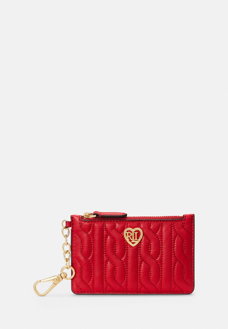 Lauren Ralph Lauren ZIP CARD CASE SMALL Portefeuille martin red