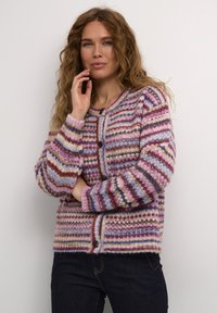 Culture CUHAZEL - Vesta na kopčanje - purple melange multi