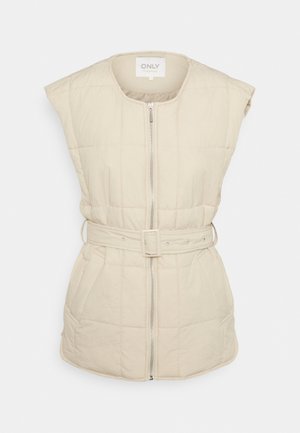 ONLNELLIE WAISTCOAT - Veste sans manches - pumice stone