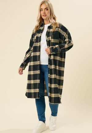 CHECKED  - Skjortekjole - black
