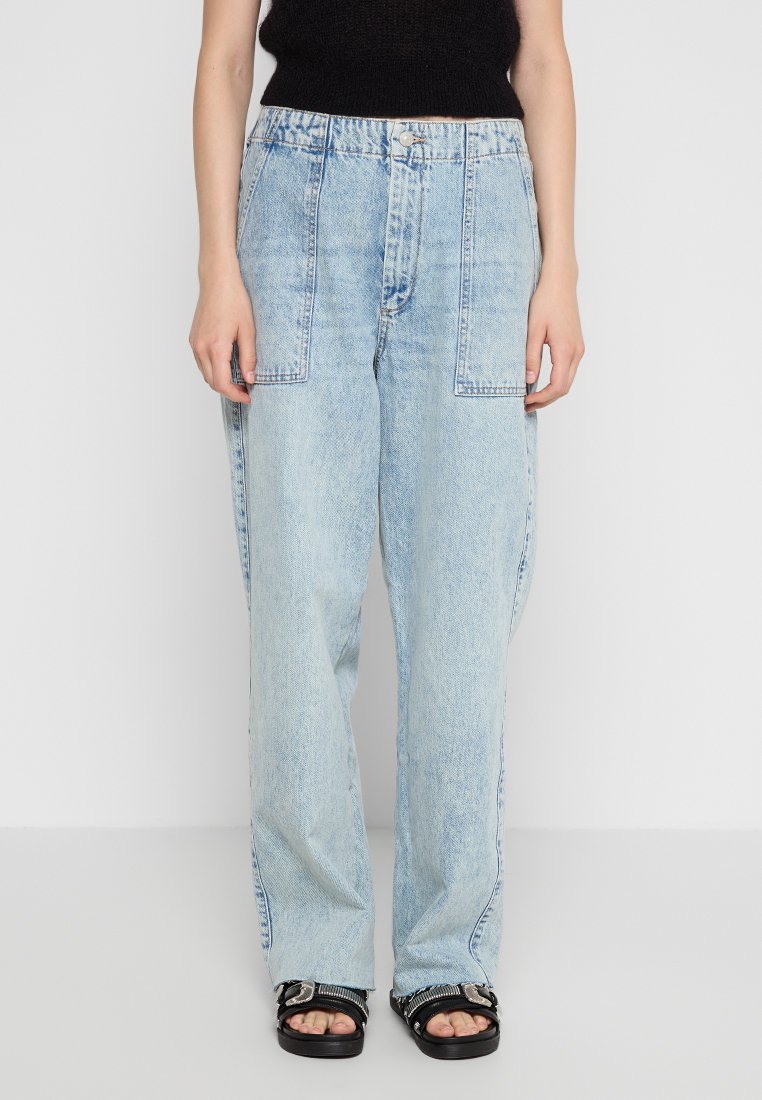 AllSaints Straight leg jeans lichtblauw AllSaints Straight leg jeans lichtblauw