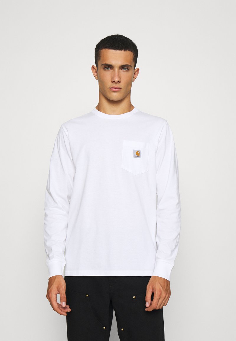 Carhartt WIP POCKET - Camisola de manga comprida - white