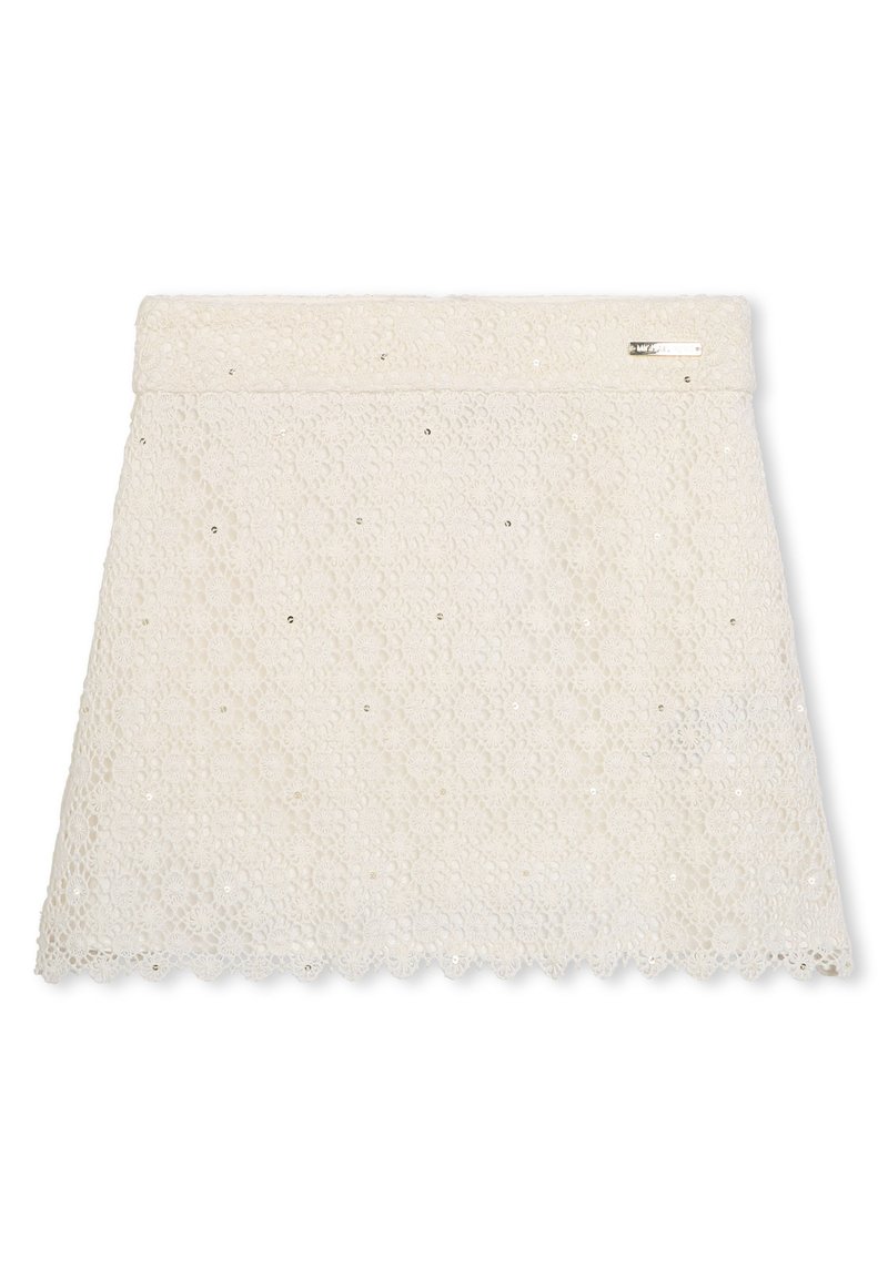 Michael Kors Kids A-lijn rok crème Michael Kors Kids A-lijn rok crème