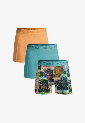 MUCHACHOMALO 3-PACK SOLID - Uske bokserice - print blue yellow