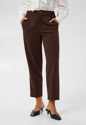Kaffe, KAHEATHER CROPPED - Pantalon classique - coffee bean